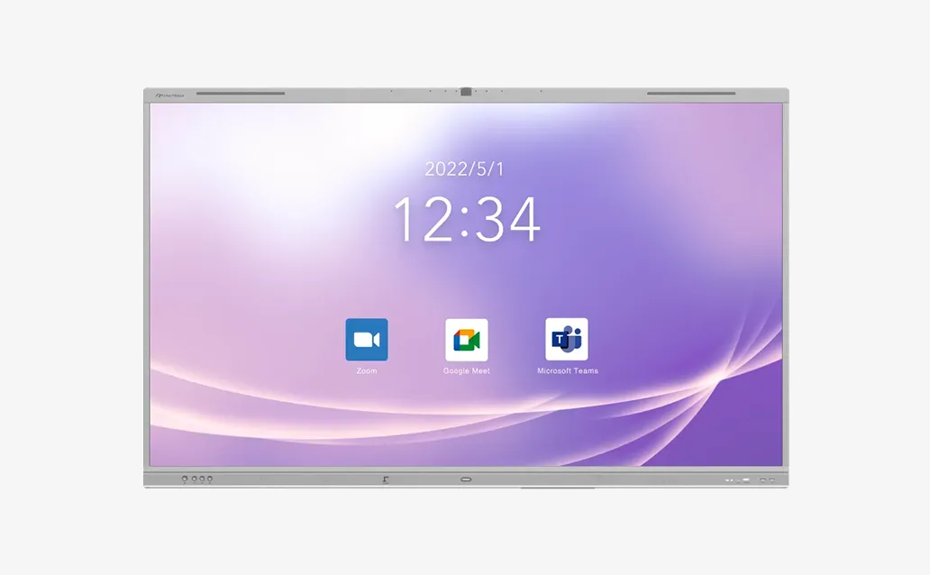 オンライン会議に対応した、教室や会議室用のインタラクティブパネル