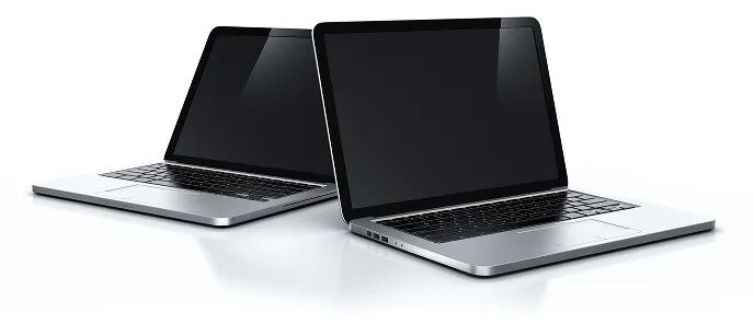 2台のノートPCのイメージ画像です