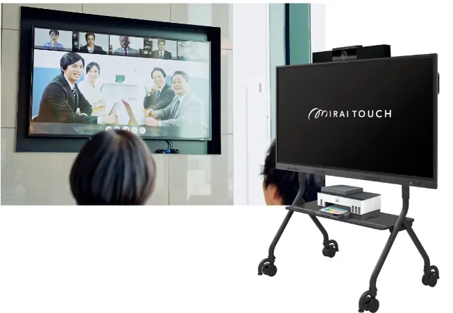 インターネットに接続可能！ミライタッチビズのデジタルホワイトボード