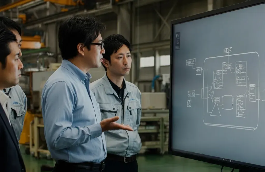デジタルホワイトボードの製造業での活用シーン