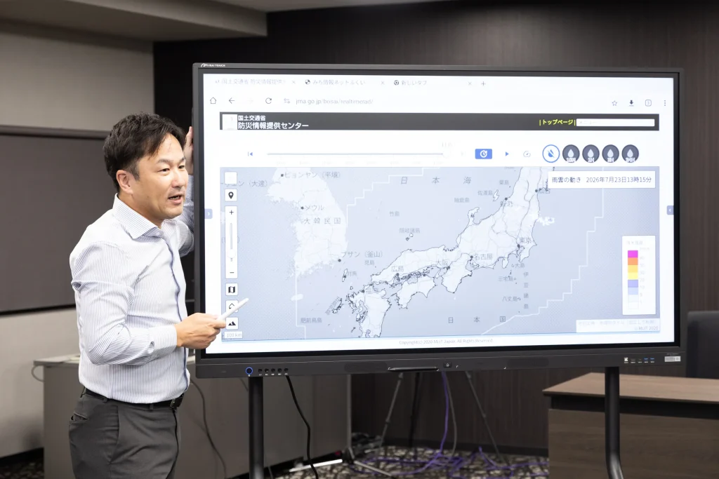 当社の営業担当 吉備によるミライタッチの機能のご紹介